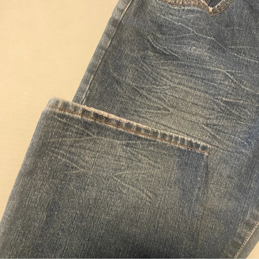 Oleg Cassini Blue American Dungeree Denim Jeans - Picture 2 of 6